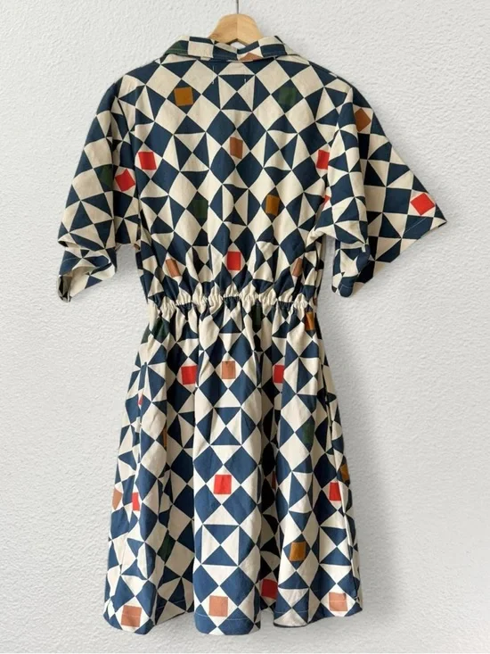 NWT Noble Utility Dress in Dorothy’s Quilt Print - Picture 4 of 6